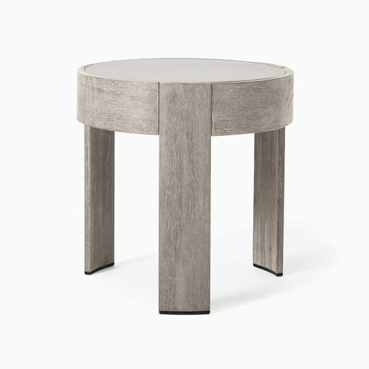 Portside Outdoor Round Side Table (20") | West Elm (US)