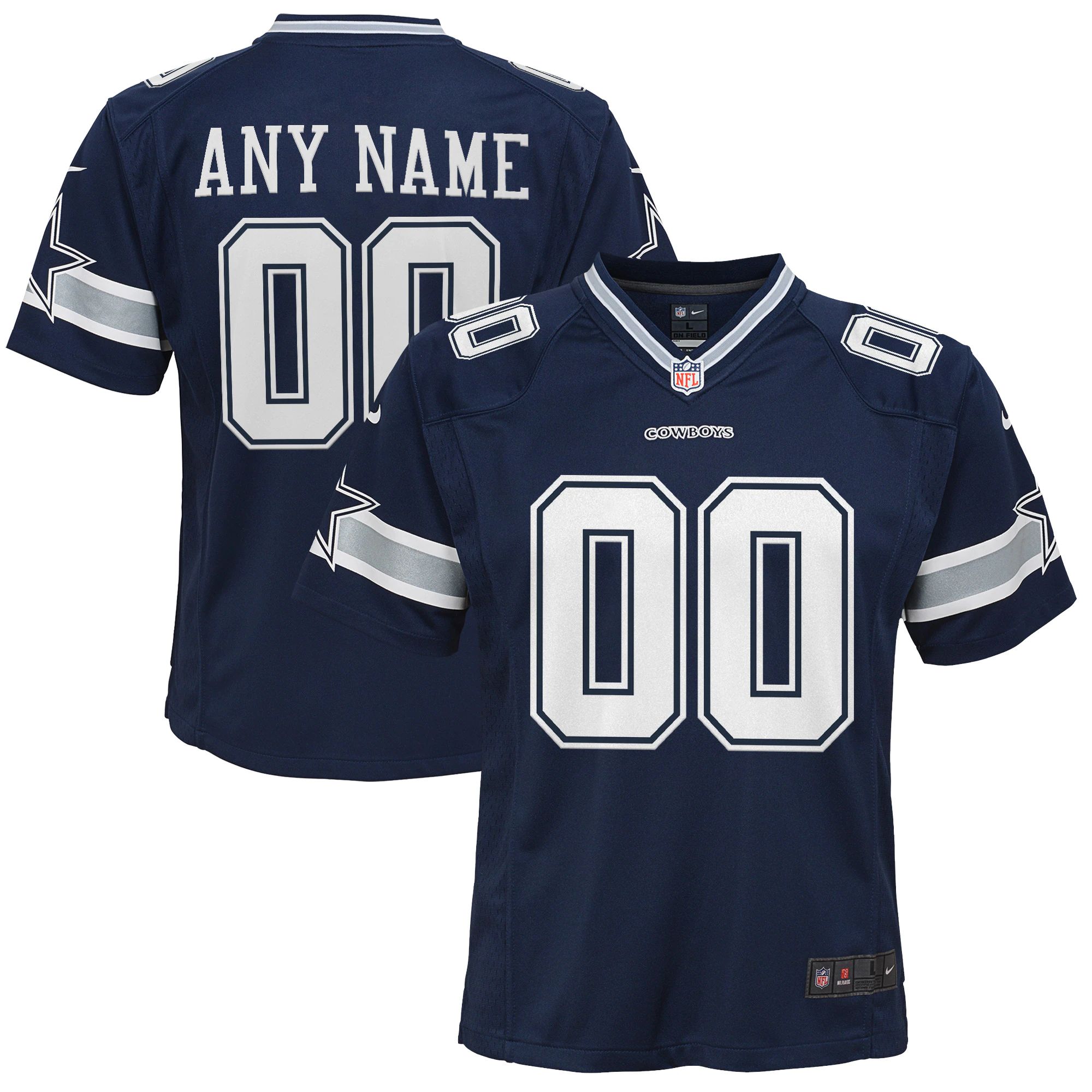 Youth Dallas Cowboys Nike Navy Custom Game Jersey | NFL Shop
