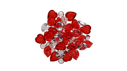 VE Valentine's Day Colorful Heart and Diamond Shape Table Scatter, 60-ct. Packs. Place These Beauties on Tables, counters, mantels or in a Vase! | Amazon (US)