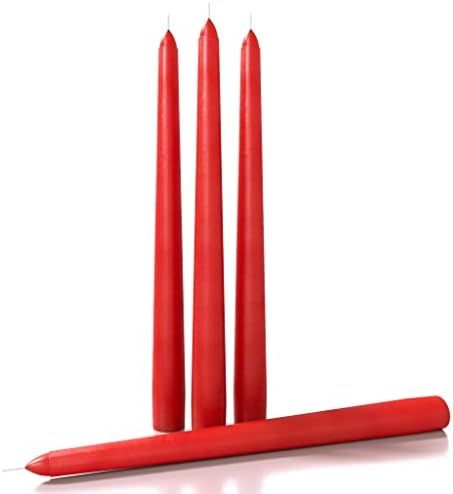 CANDWAX 10 inch Taper Candles Set of 4 - Dripless Taper Candles and Unscented Candlesticks - Perf... | Amazon (US)
