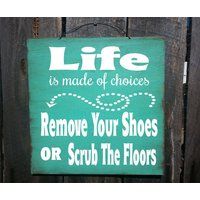 Please Remove Your Shoes Sign, Please Take Off Your Shoes Sign, No Shoes, in House Shoes. 6 | Etsy (US)