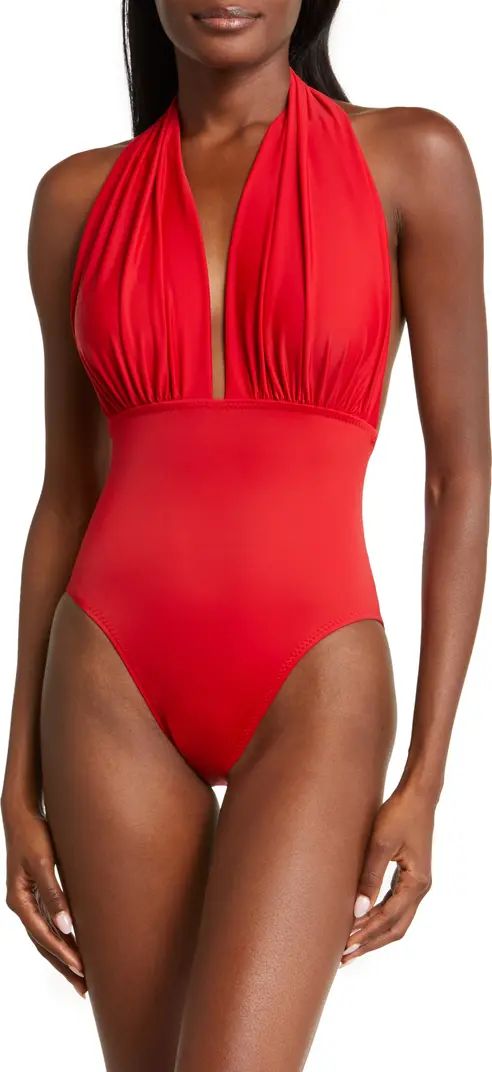 Halter Low Back One-Piece Swimsuit | Nordstrom