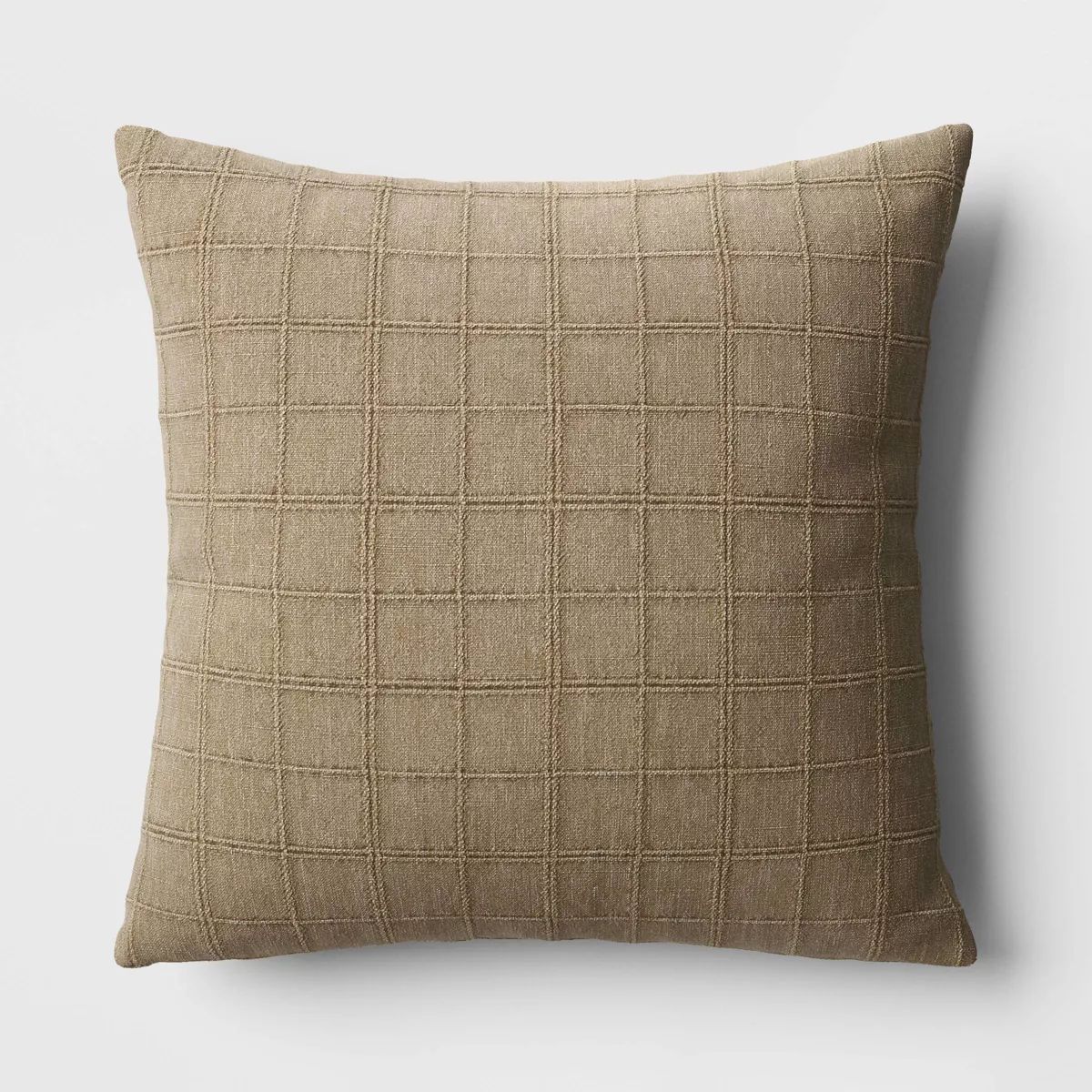 Woven Washed Windowpane Throw Pillow - Threshold™ | Target