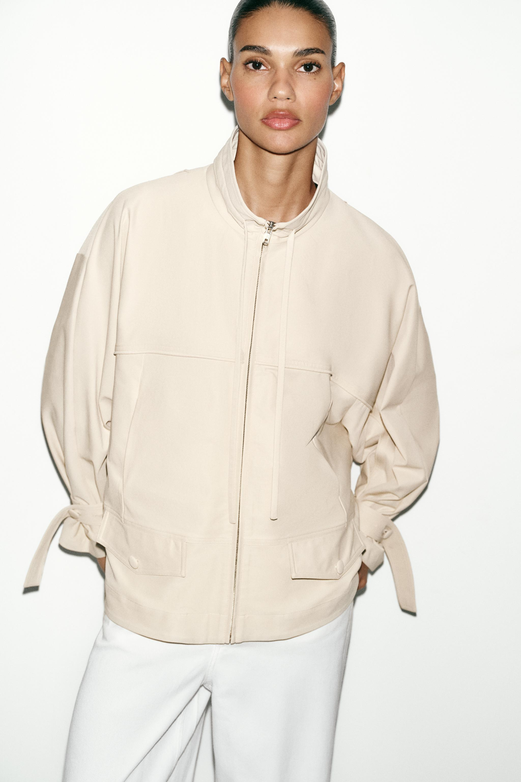 FLUID HIGH NECK JACKET | Zara US