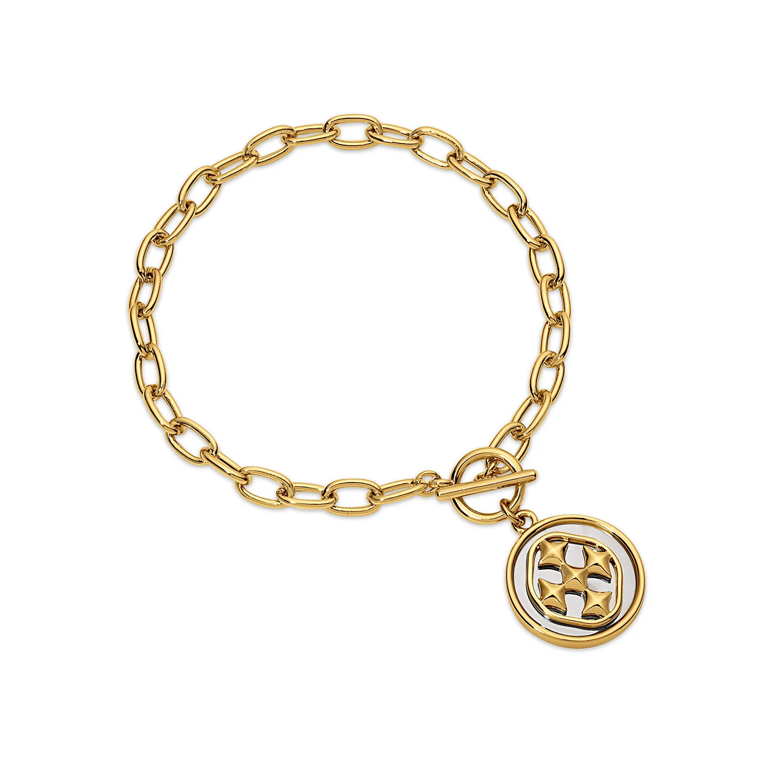 medallion paperclip bracelet | Gracewear Collection