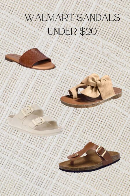 Some cute sandal options at Walmart all less than $20! Which are your favorite?! 

#LTKsalealert #LTKSeasonal #LTKstyletip