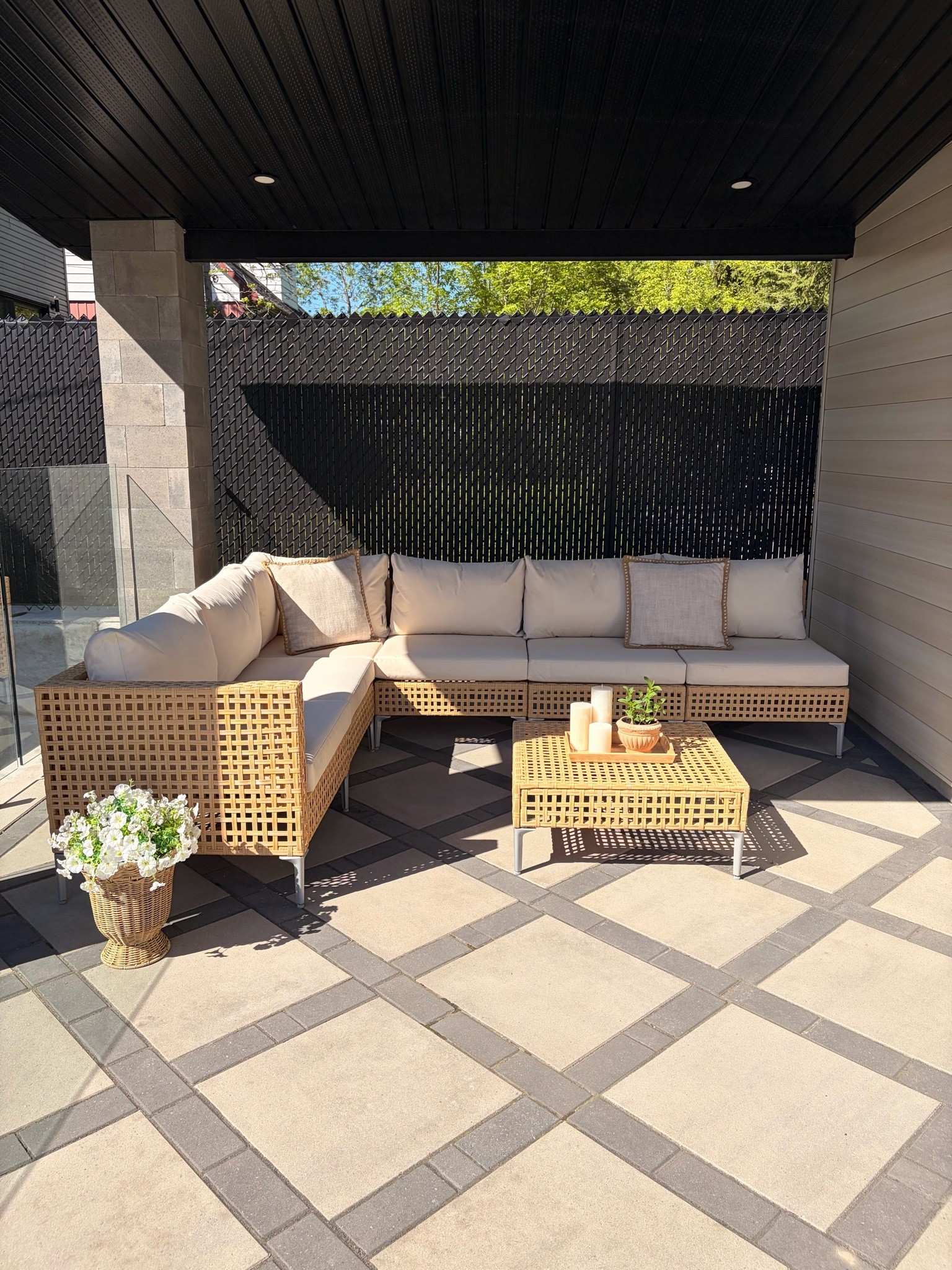 Backyard seating area 🌱

#LTKsummer