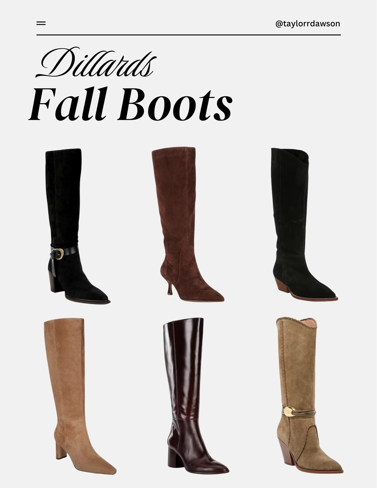 Fall boots from Dillards!

#LTKSeasonal #LTKItBag #LTKShoeCrush