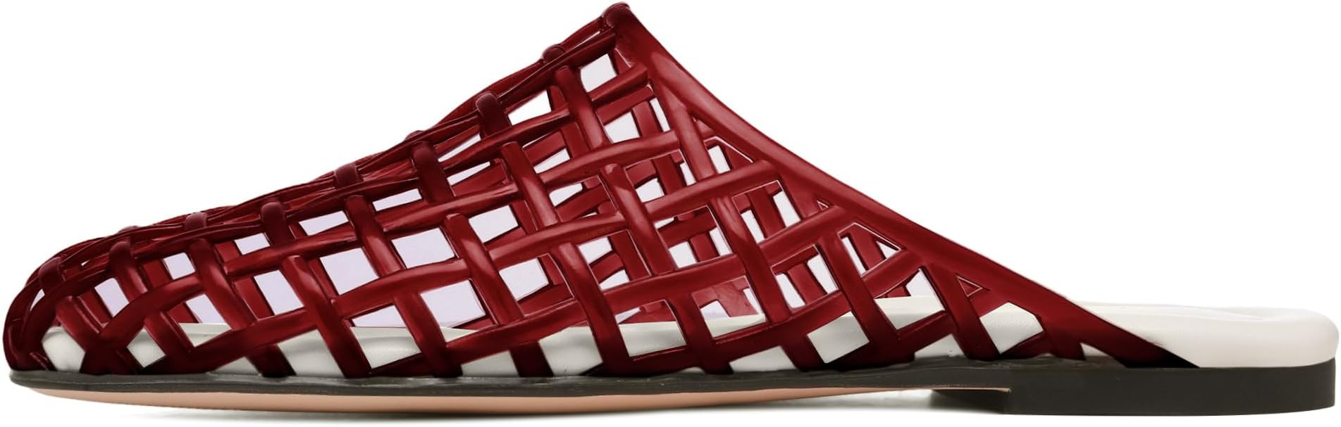 Clear Jelly Shoes for Women Slip on Jelly Mesh Slides Comfortable Closed Toe Flats Sandals Summer... | Amazon (US)