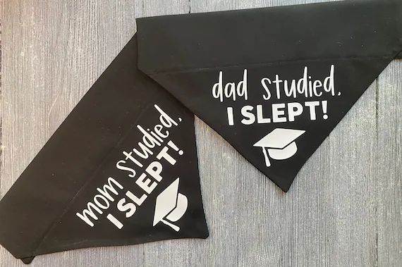 Mom/dad Studied I Slept Graduation Bandana | Etsy | Etsy (US)