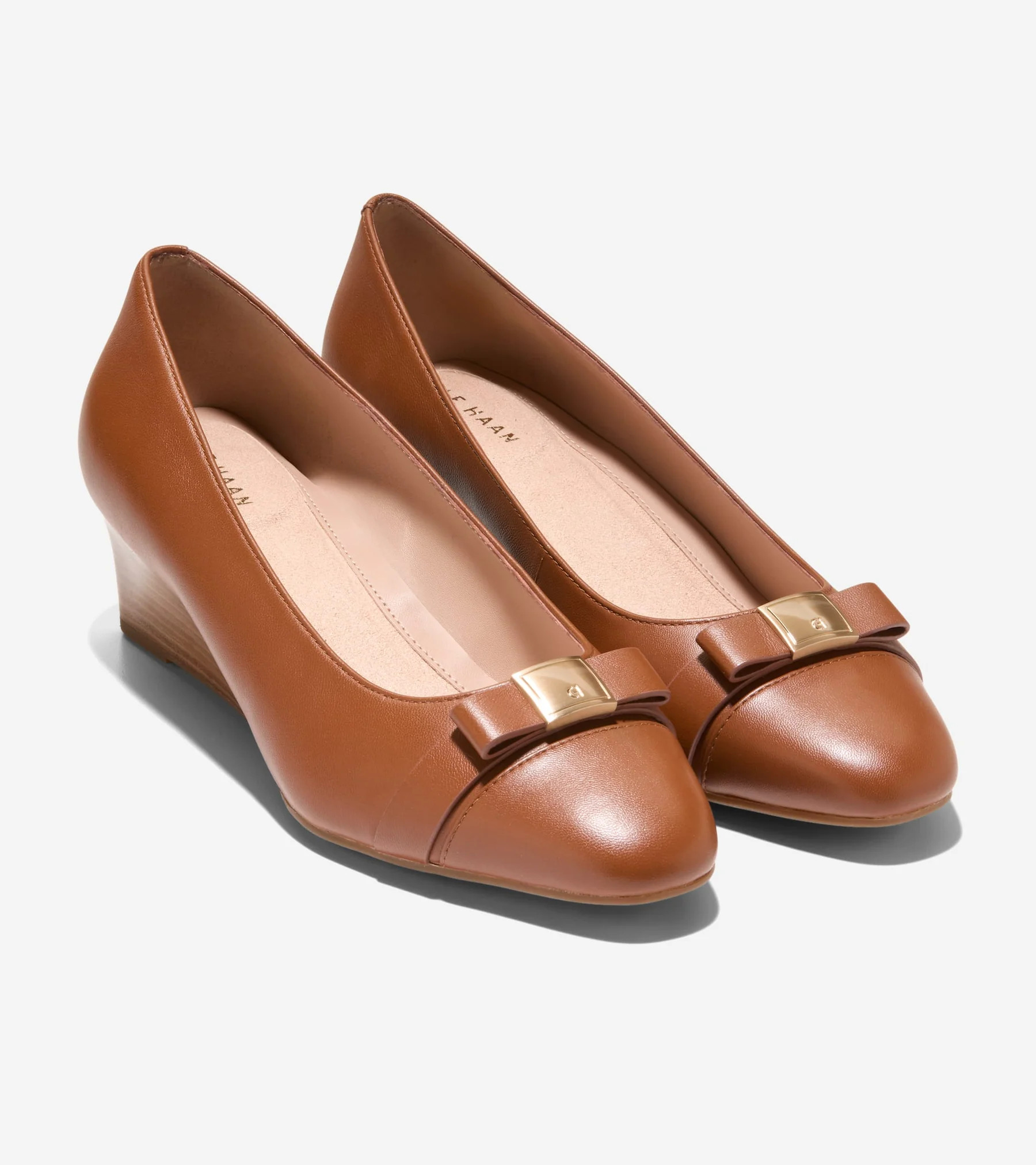 Women's Go-To Malta Bow Wedges in Brown | Cole Haan | Cole Haan (US)