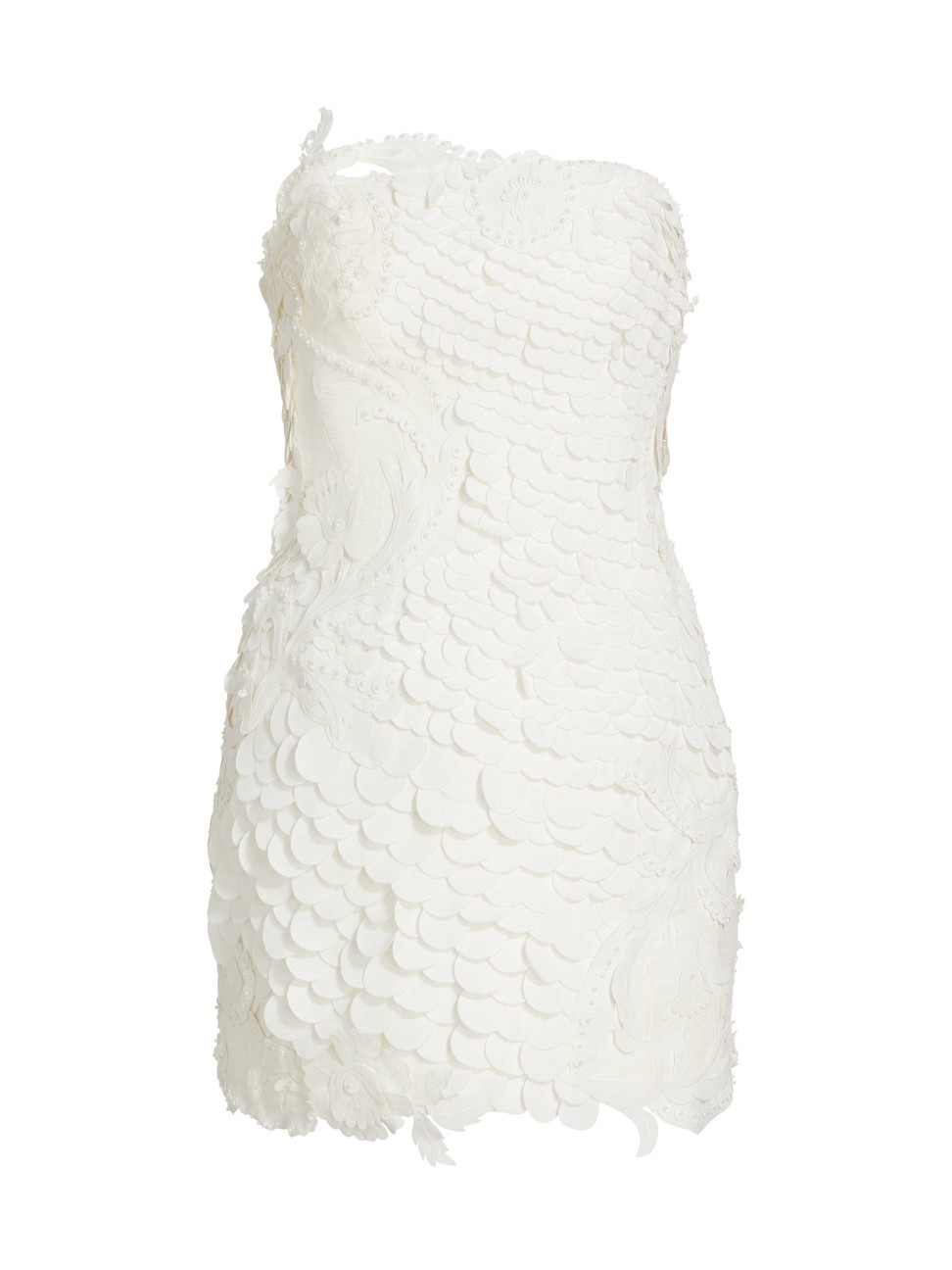 Women's Tama Linen-Cotton Minidress - Ivory - Size 10 | Saks Fifth Avenue