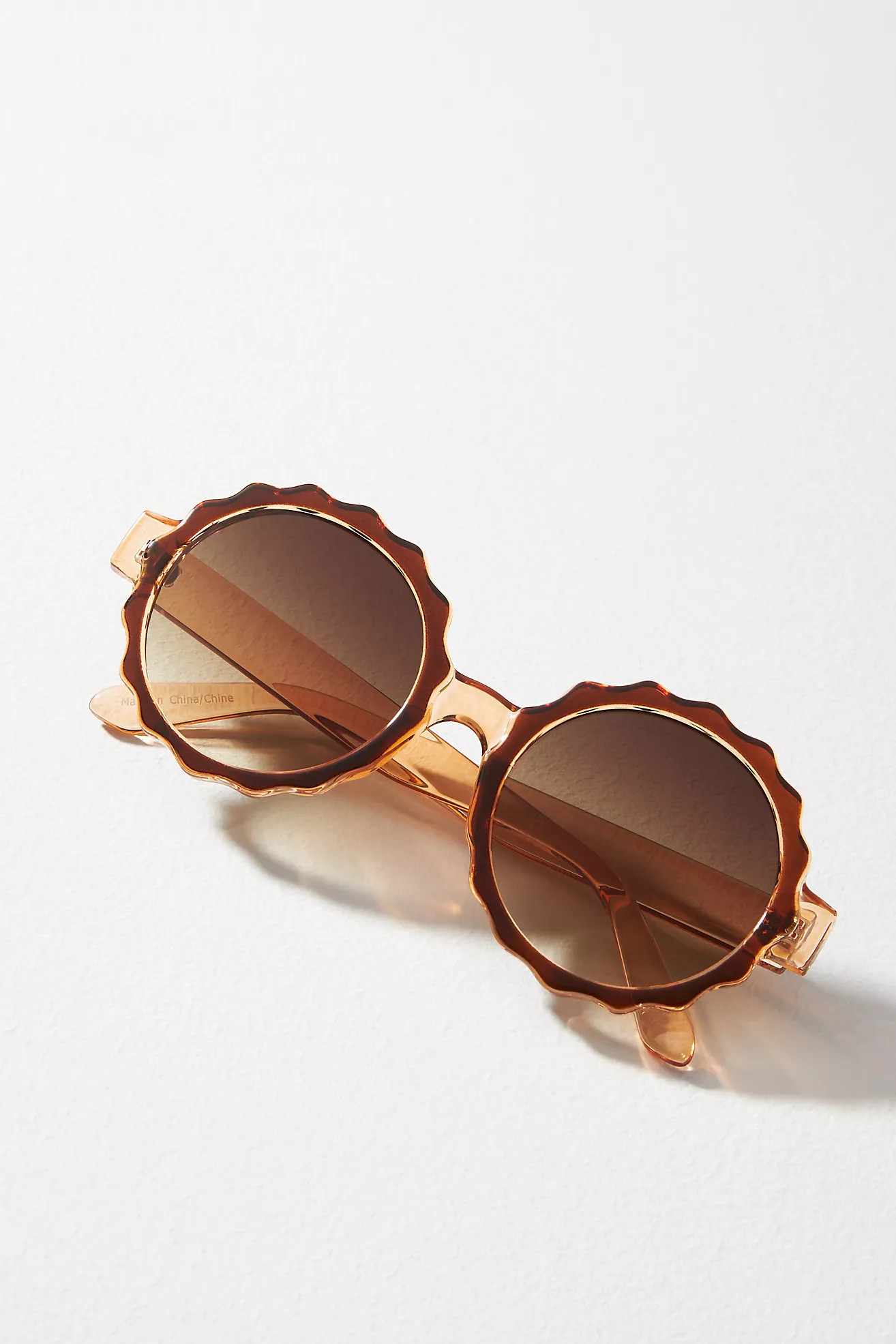 Scalloped Circle Sunglasses | Anthropologie (US)