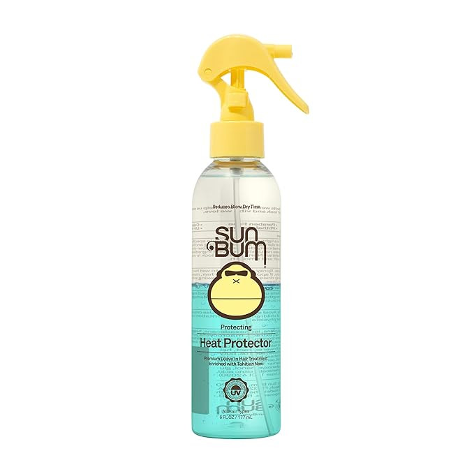 Sun Bum Heat Protector Spray - Leave In Hair Treatment Protects from Heat Styling and Frizz-Causi... | Amazon (US)