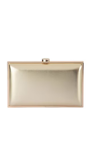 Lucy Metallic Clutch in Gold | Revolve Clothing (Global)