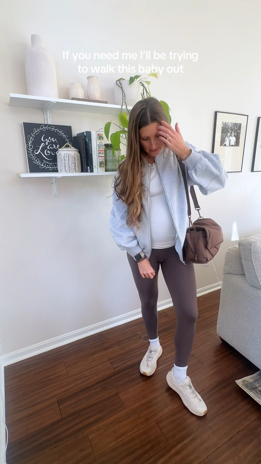 This mazon sweatshirt jacket delivered!! Wearing size small in the jacket and leggings.

#LTKBump