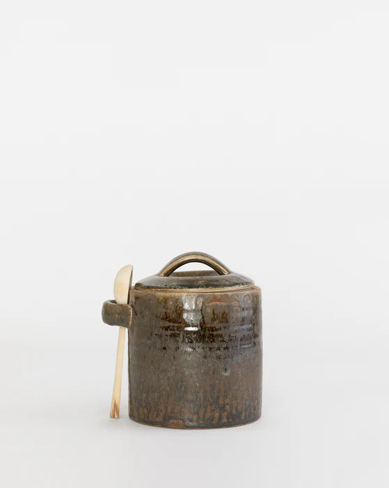 Deep Brown Canister & Spoon | McGee & Co.
