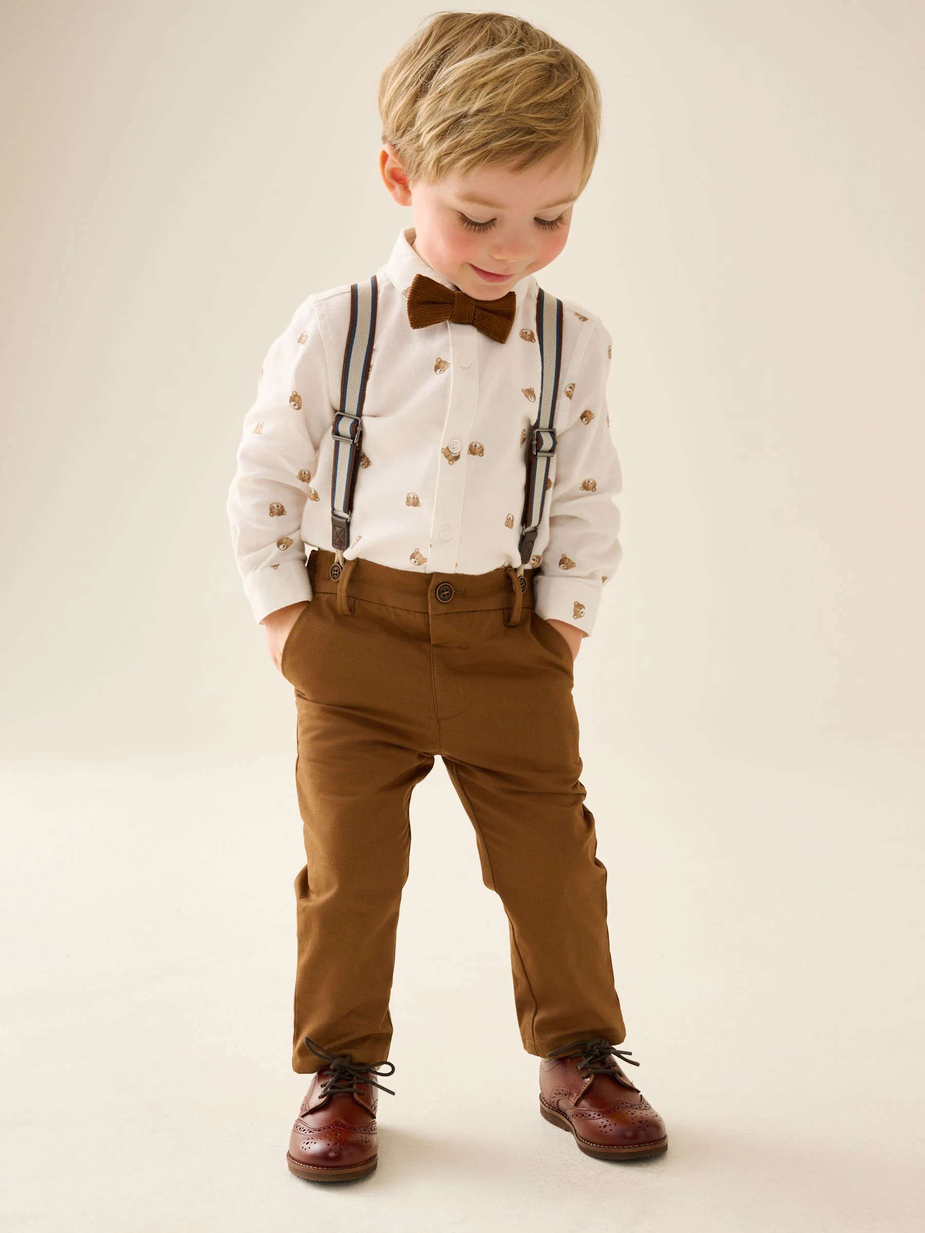Shirt Trousers Braces & Bow Tie Set (3mths-9yrs) | Next US