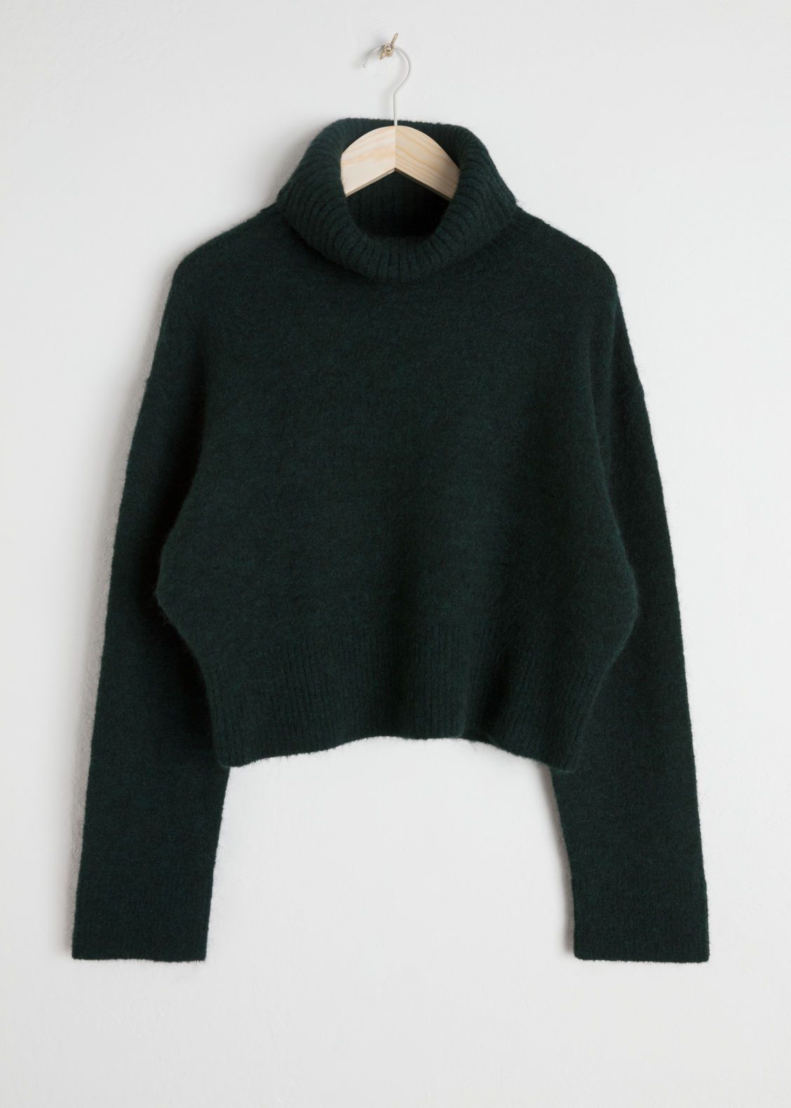 Wool Blend Turtleneck Sweater - Green | & Other Stories (EU + UK)