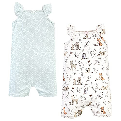 Hudson Baby Unisex Baby Cotton Rompers, Enchanted Forest, 18-24 Months | Amazon (US)