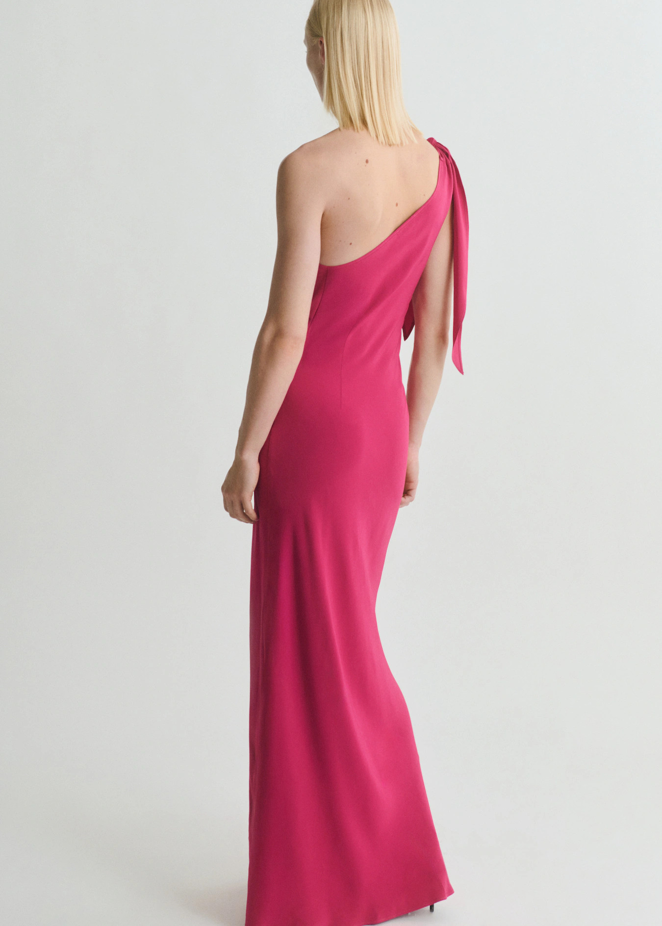 Asymmetrical dress with knot strap - Women | MANGO USA | Mango (US/MX/AU)