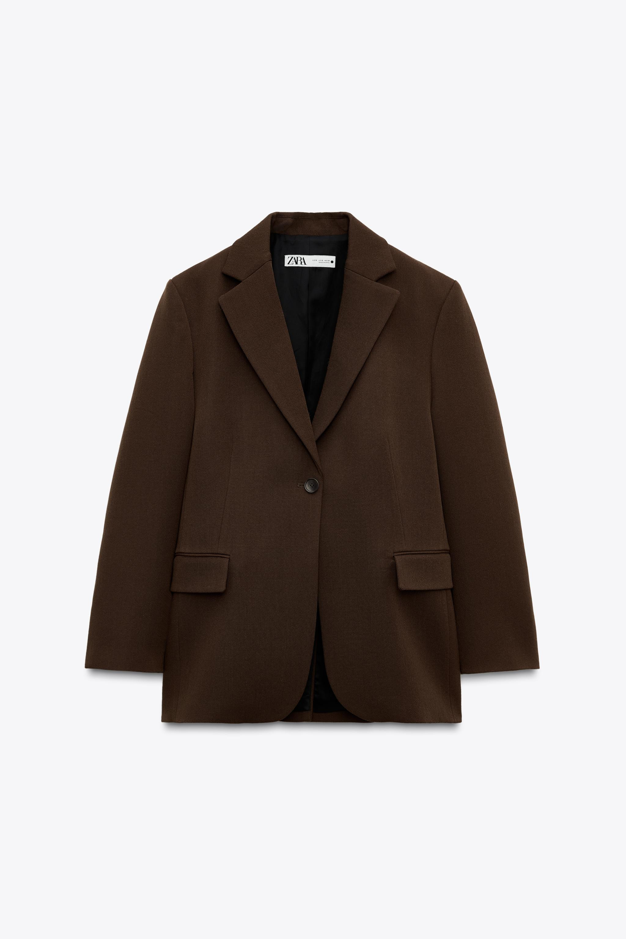 ZW COLLECTION 100% WOOL OVERSIZE BLAZER | Zara US