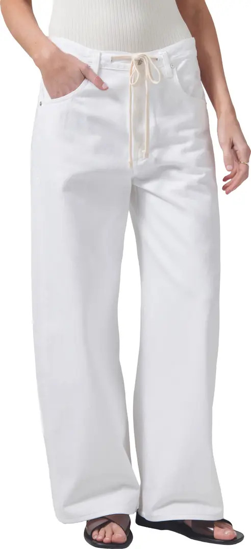 Brynn Wide Leg Organic Cotton Trouser Jeans | Nordstrom