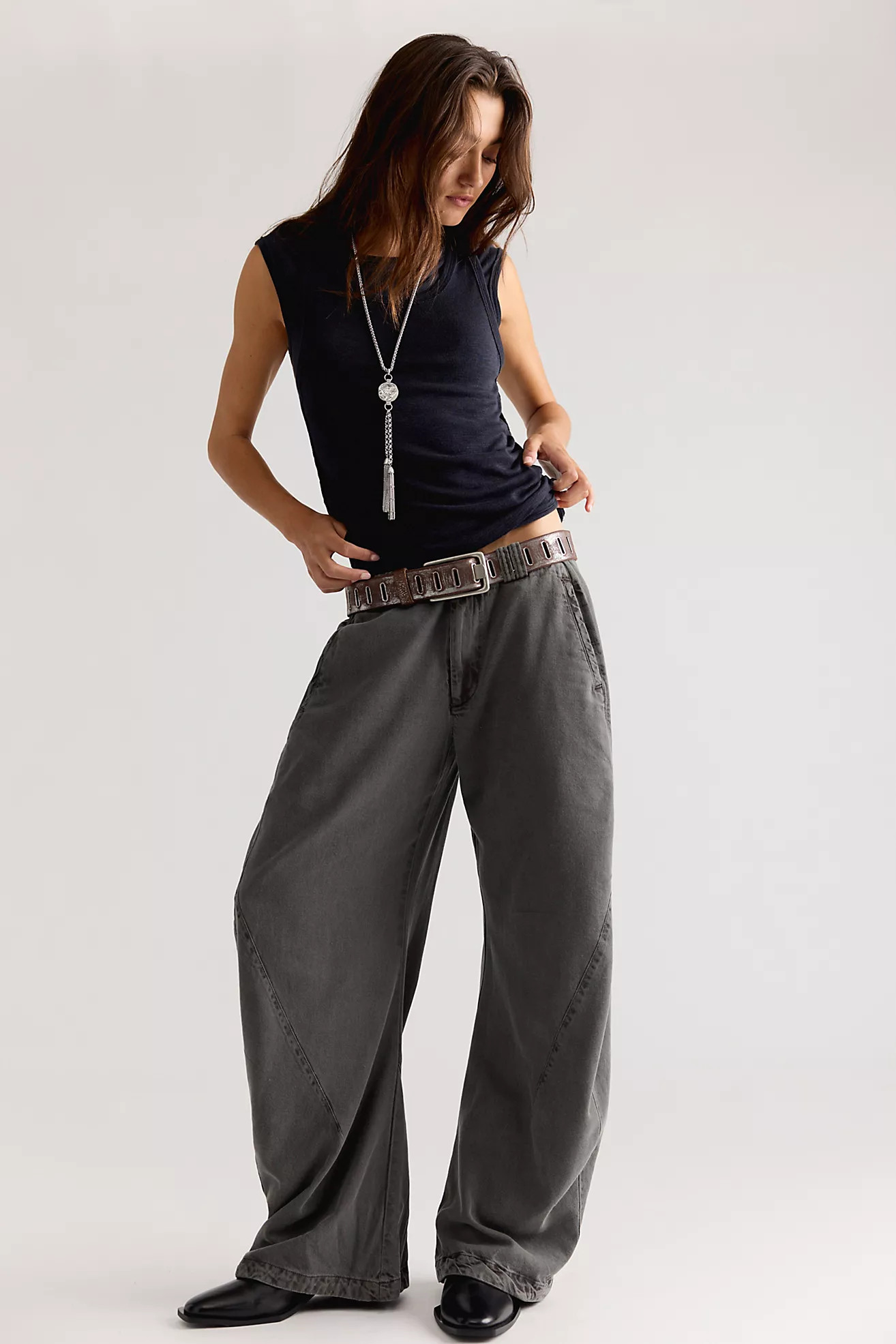 Spotlight Washed Barrel Chino Trousers | Free People (Global - UK&FR Excluded)