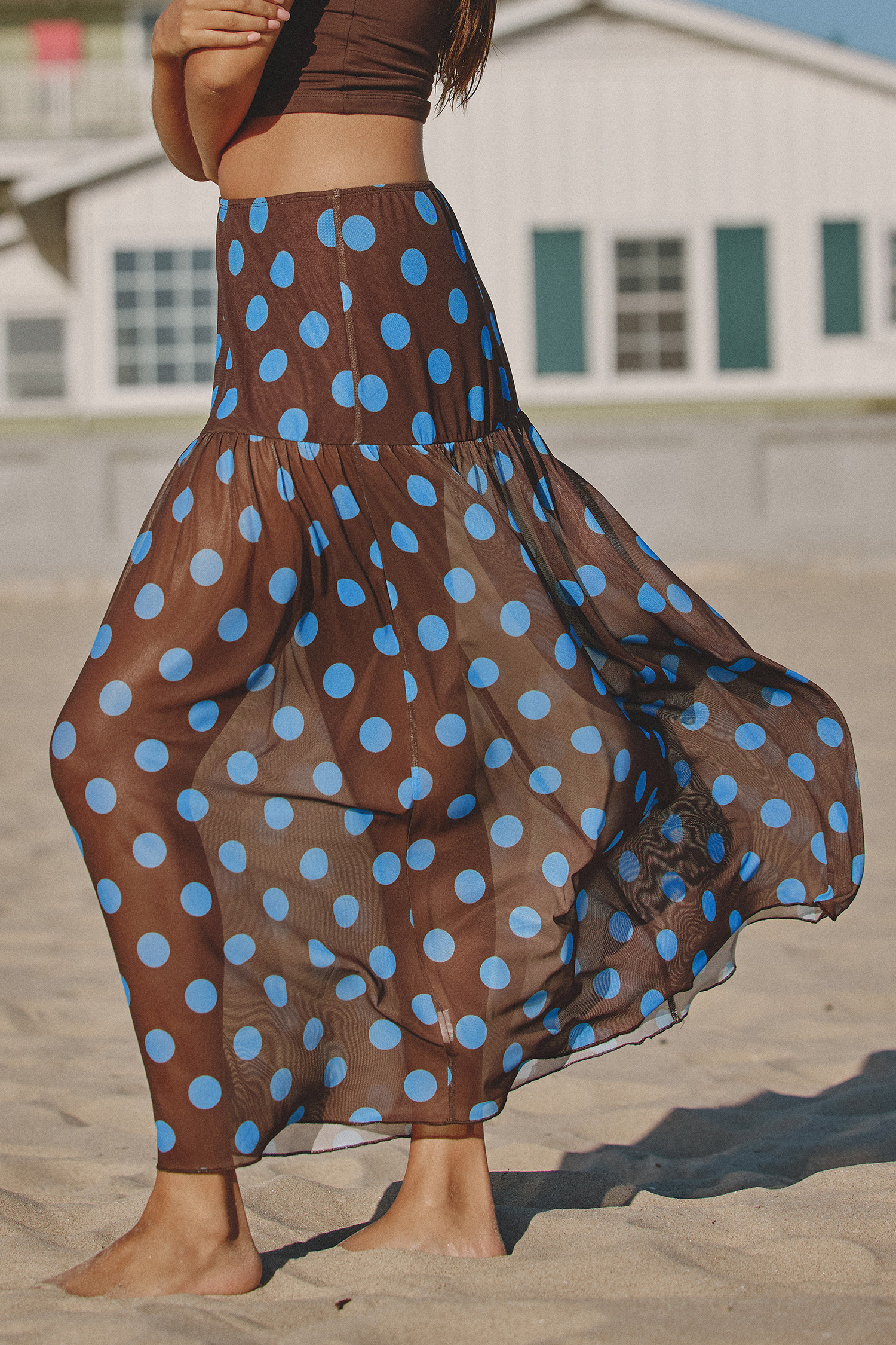Golden Hour Photo Polka Dot Cover-Up Sarong | Cupshe US