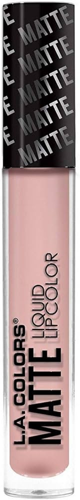 L.A. COLORS Matte Liquid Lip Color, Barely There CLG415 | Amazon (US)