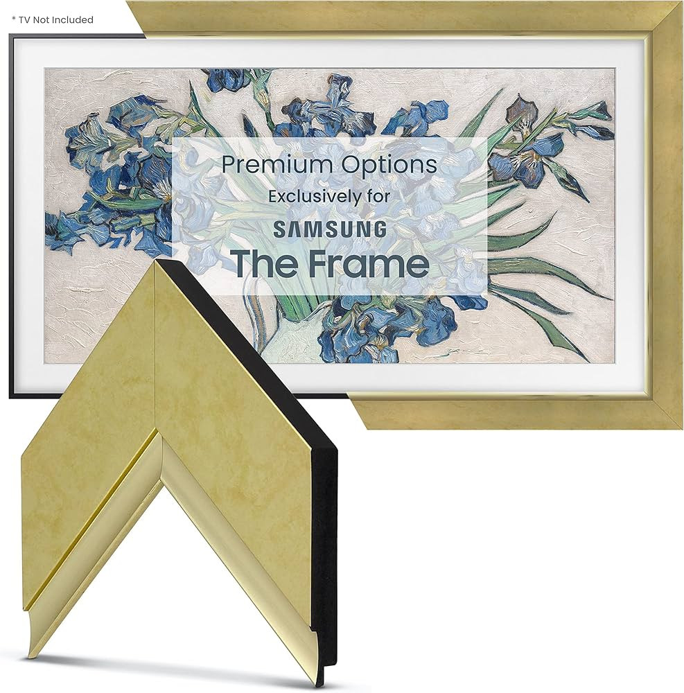 Deco TV Frames - Contemporary Gold Smart Frame Compatible ONLY with Samsung The Frame TV (32", Fi... | Amazon (US)