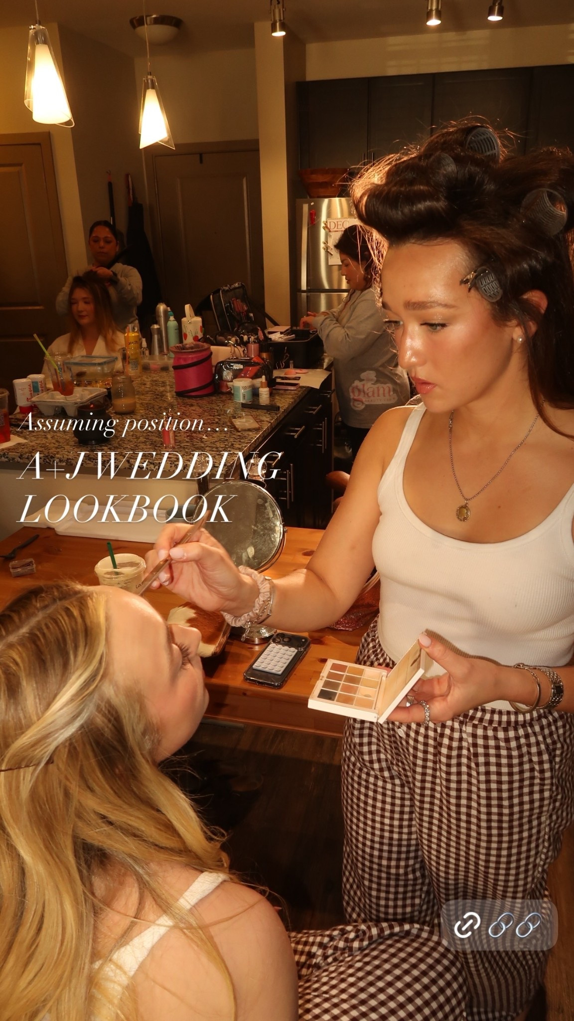   A+J WEDDING 
LOOKBOOK Assuming position…