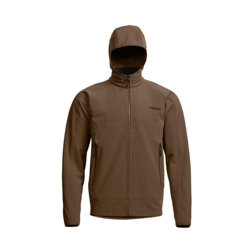 SITKA Alpha Fleece Hooded Jacket – Durable, Water-Repellent, Breathable Mid-Layer for Rugged Outdoor Use, Cattail Brown, Medium | Amazon (US)