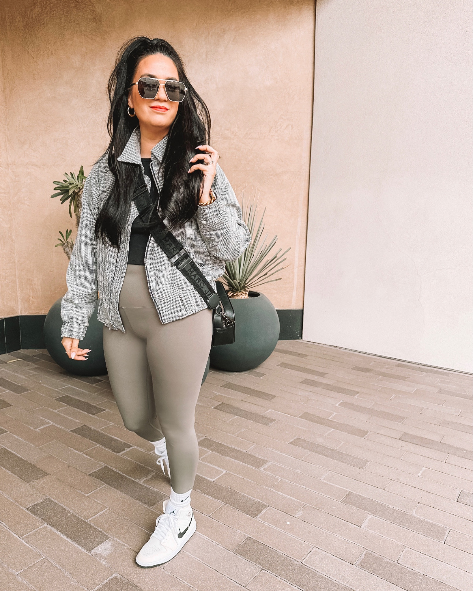 Rolling into spring with Albion! Comfy & easy style with these 7/8 buttery soft leggings in olive & houndstooth bomber jacket! Use code “SPRINGLAUREN15” to save 15% off! 

#LTKunder100 #LTKfit #LTKstyletip