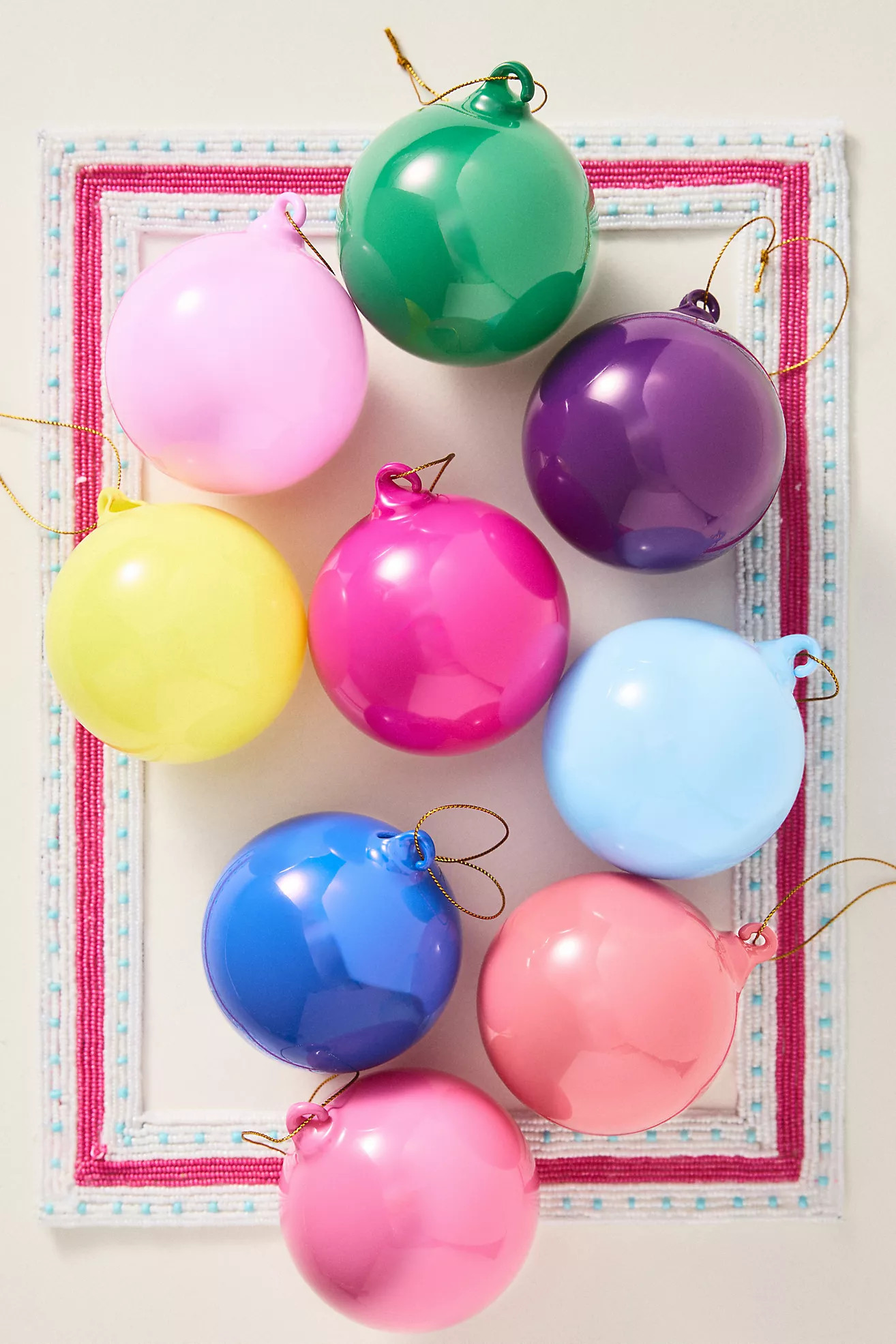 3" Shining Ball Ornaments, Set of 9 | Anthropologie (US)