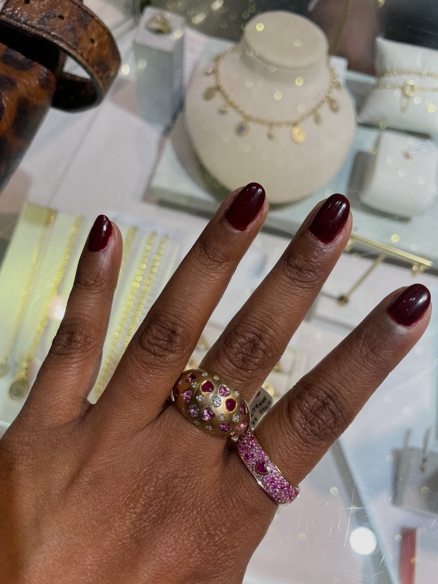 Balint samad rings 
Pink sapphire rings 