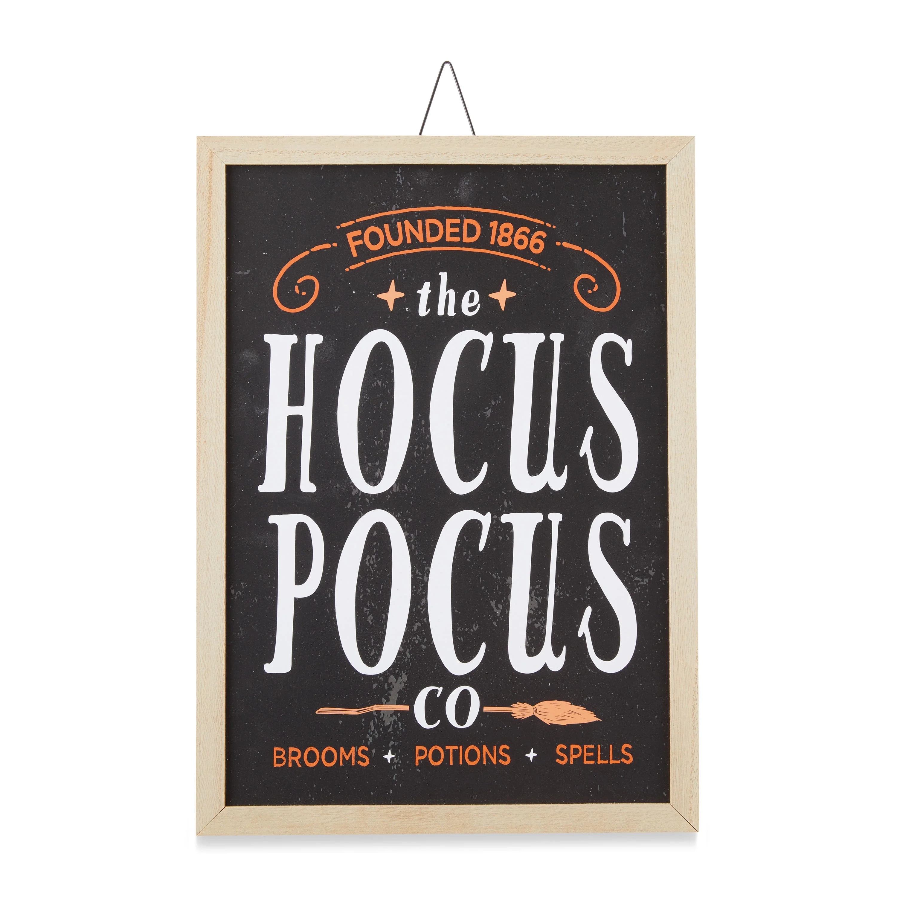 Halloween Hanging Sign Decoration, Hocus Pocus, 10 inch x 14 inch, Way to Celebrate | Walmart (US)