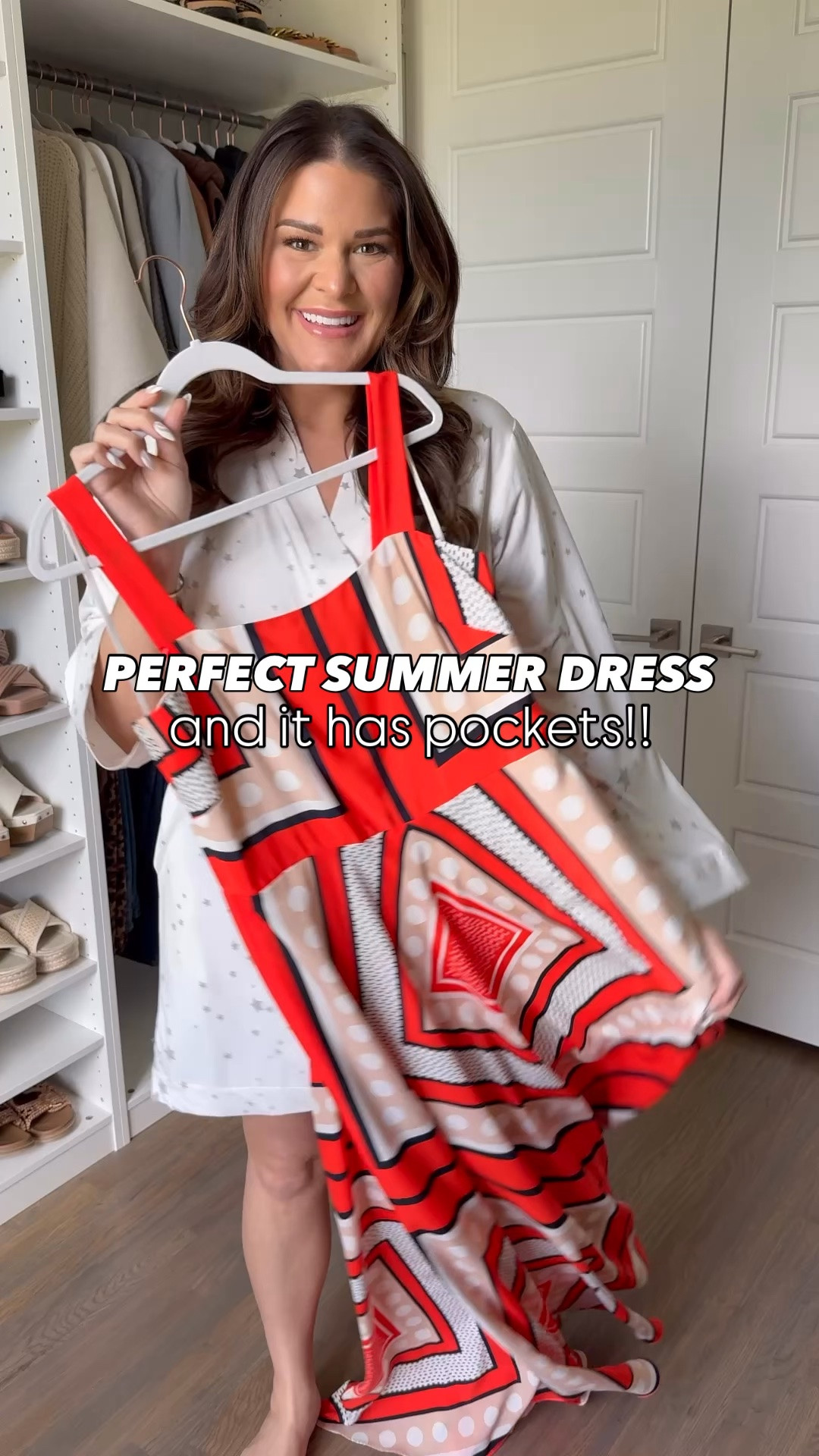 This best selling dress was just restocked and in new prints/colors!! The bold print, flattering fit, flowy maxi style AND pockets?! It gives effortless luxury vacation vibes without the luxury price tag.

Dress: 14

This is the kind of dress you can wear for a beach vacation, summer wedding guest look, brunch, resort dinner, or even a summer date night. I paired it with neutral accessories and instantly felt so put together.

If you love elevated chic fashion, statement dresses, vacation outfits, and versatile summer style, this one is a must-see. Linked for you because I have a feeling this beauty is going to go FAST 🔥

#WeddingGuestDress #SummerDress #AmazonFashionFinds #ResortWear #ElevatedStyle

#LTKMidsize #LTKWedding #LTKgrwm