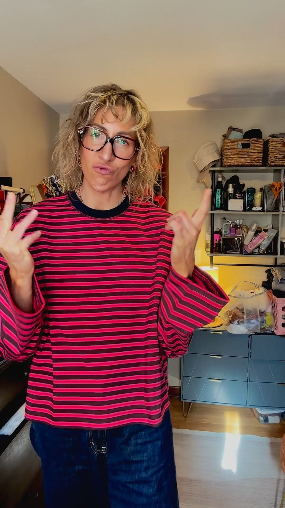 tall girl try-on you didn’t know you needed 👀 i’m 6’3”, almost 40, with a real 36” inseam — and when i find tees that actually fit AND look this good, i have to share 🙌 if you caught my last reel you already know i was obsessed the second i opened the package 🎬 go check it out to see all 3 colors — today we’re trying on the pink stripe 🩷 i grabbed a medium and a large and both fit absolutely amazing here’s what i love: ✔️ oversized cropped fit ✔️ fantastic sleeve length ✔️ incredibly soft fabric ✔️ so easy to dress up or down all 3 tees fit the same gorgeous way and yes i also grabbed the matching tank and shorts because once you find your new favorite brand you go all in 😂 Après June has easily become my new favorite brand to shop and i am already so excited for when they drop dresses 🙏 this summer you are going to be SO tired of seeing this brand on repeat — and i am not even a little sorry 😂 comment SHOP 👇 to get links to shop this post + everything i’m wearing this summer what are you reaching for most this summer — tees, tanks, or matching sets? 👇 #tallgirlootd #tallgirlstyle #tallwomenproblems #tallgirlfashion #36inseam #summerfashion #summeroutfit #summerootd #tryonhaul #fashionover40 #over40style #AprèsJune #neutralstyle #casualstyle #croptop #softfashion #summerwardrobe

#LTKTall #LTKPlusSize #LTKOver40