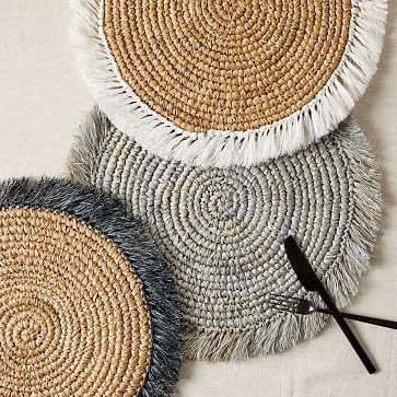 Woven Rattan Placemats | West Elm (US)