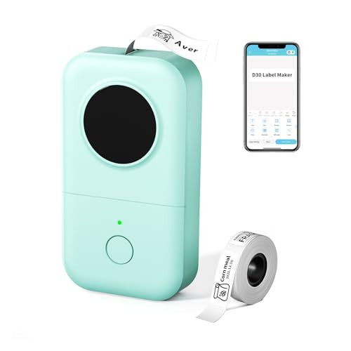 Phomemo Label Maker D30 Labeler,Sticker Printer Machine,Portable Bluetooth Label Printer,Labeler for School Office Home Organization Gift,Replace Typewriter(USB Rechargeable)-Green | Amazon (US)