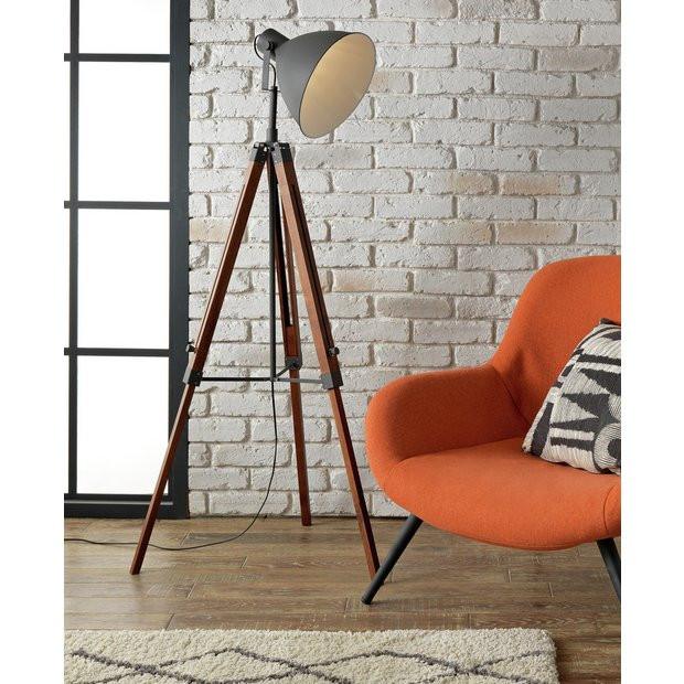 Habitat Industrial Tripod Floor Lamp | Habitat UK