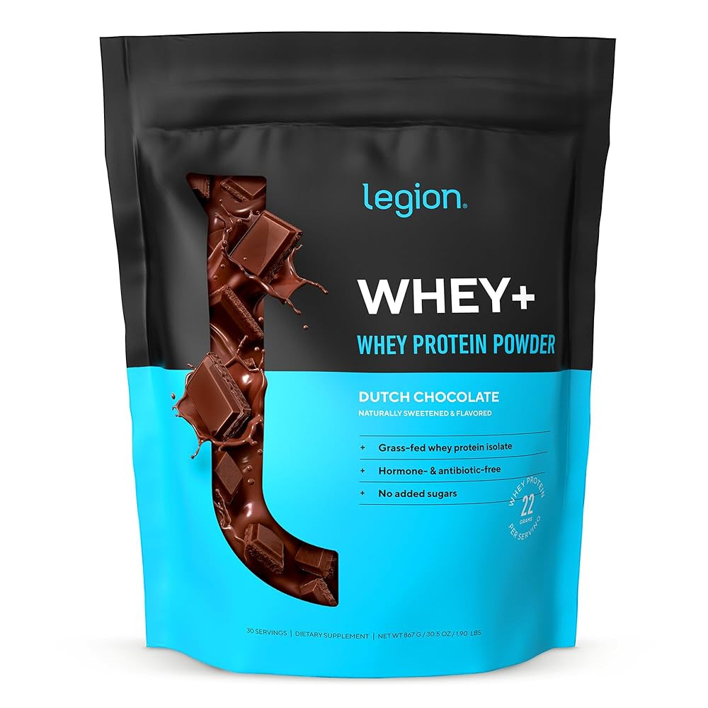 LEGION Whey+ Protein Whey Isolate from Grass Fed Cows - Whey Protein Isolate Powder Low Calorie, ... | Amazon (US)