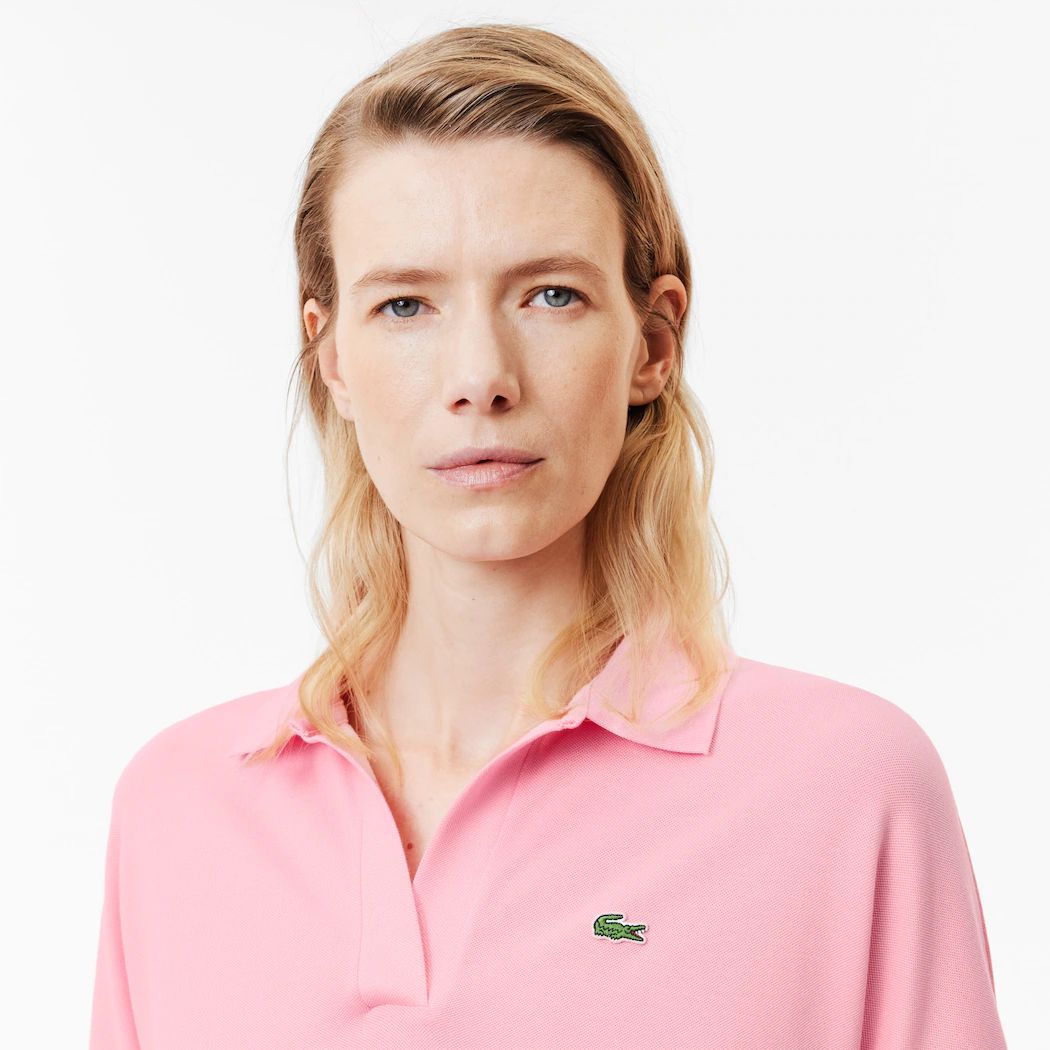 Loose Fit Damen LACOSTE Poloshirt aus geschmeidigem Piqué | Lacoste (DE)