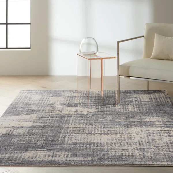 Rush Light Gray/Dark Gray Rug | Wayfair Professional