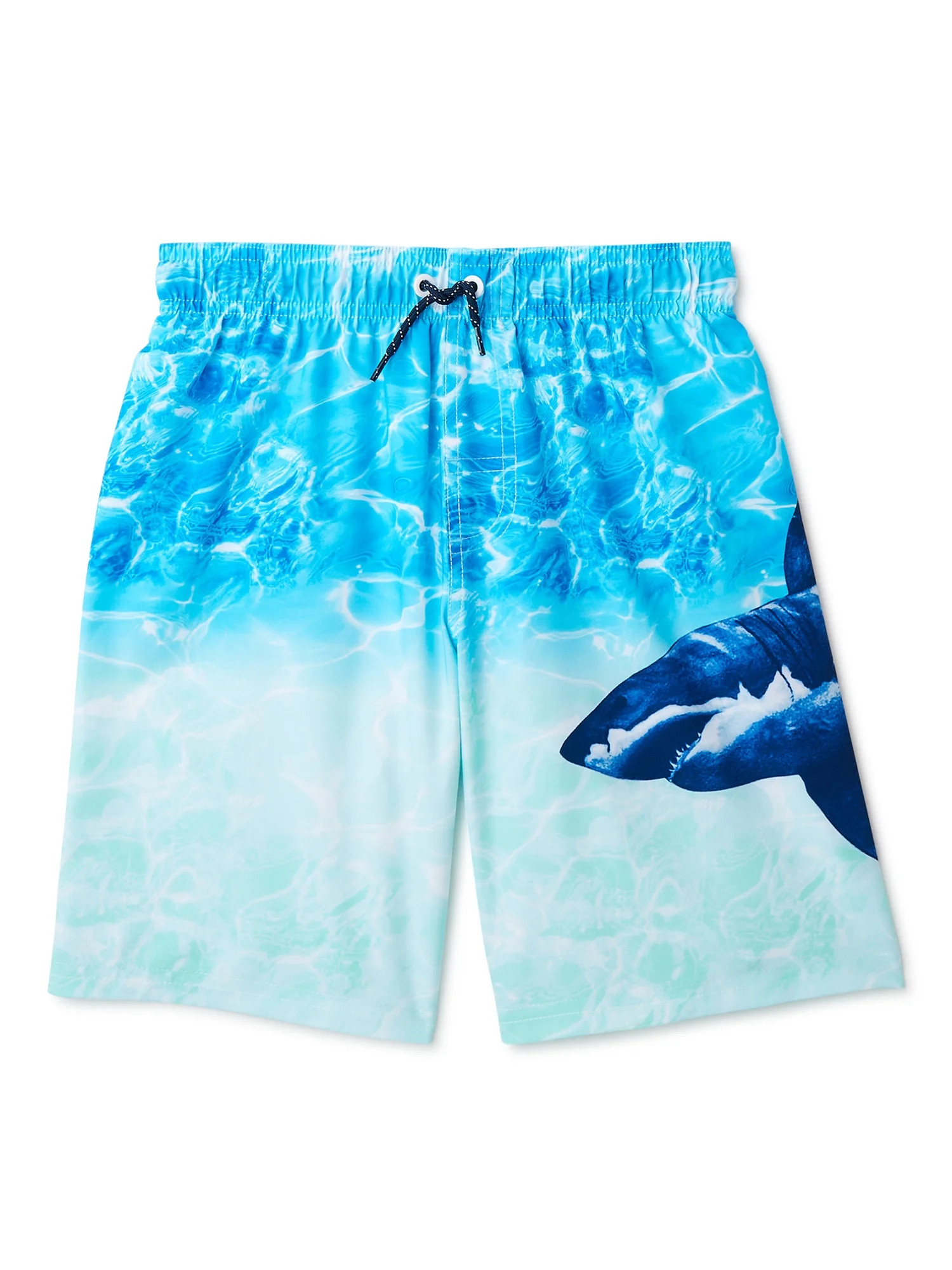 Wonder Nation Boys’ Quick Dry Swim Trunks with Elastic Waist, UPF 50+, Sizes 4-18 & Husky - Wal... | Walmart (US)
