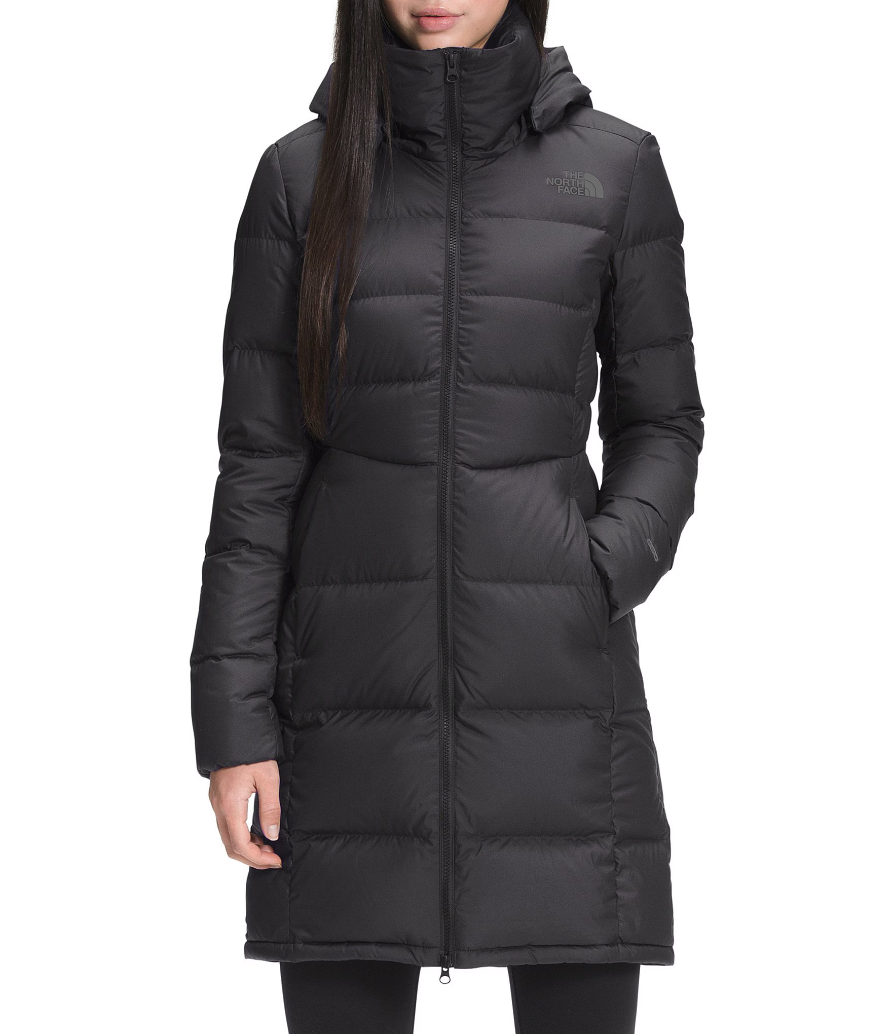 Metropolis Hooded Stand Collar Feminine Silhouette Puffer Parka | Dillard's