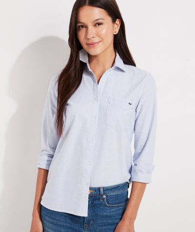 Oxford Striped Chilmark Relaxed Button-Down Shirt | vineyard vines