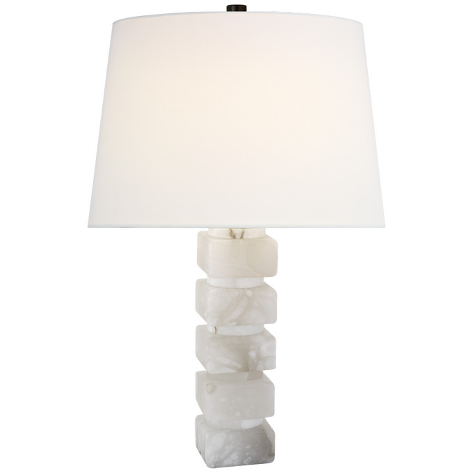 Click for more info about Square Chunky Stacked Table Lamp