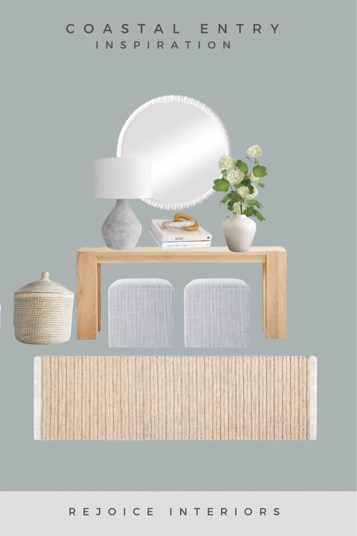 Coastal entryway inspo, rug is on sale! 
Home decor 

#LTKsalealert #LTKhome #LTKSale